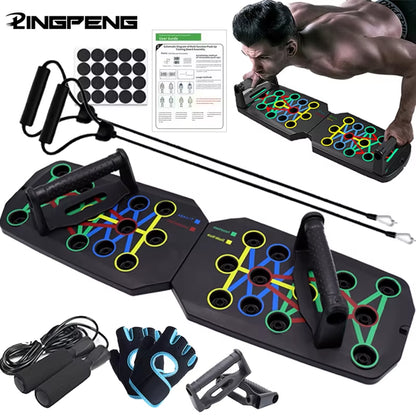 Portable Multifunctional Push-Up Board | Foldable Fitness Trainer for Chest, Arms & Core