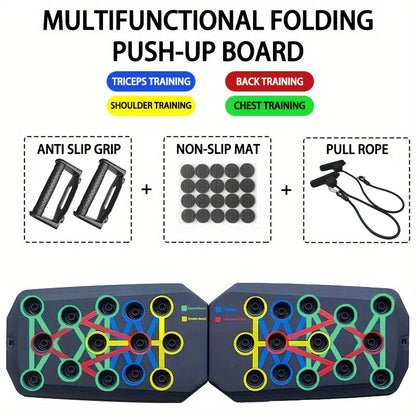 Portable Multifunctional Push-Up Board | Foldable Fitness Trainer for Chest, Arms & Core