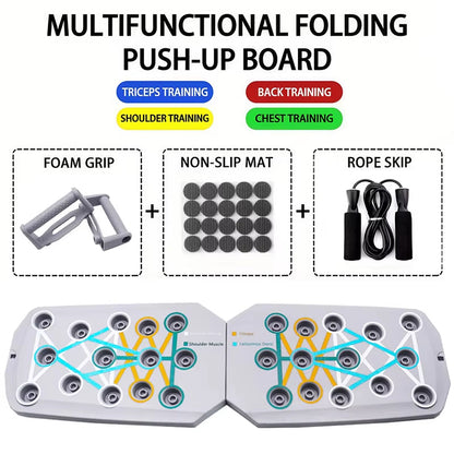 Portable Multifunctional Push-Up Board | Foldable Fitness Trainer for Chest, Arms & Core