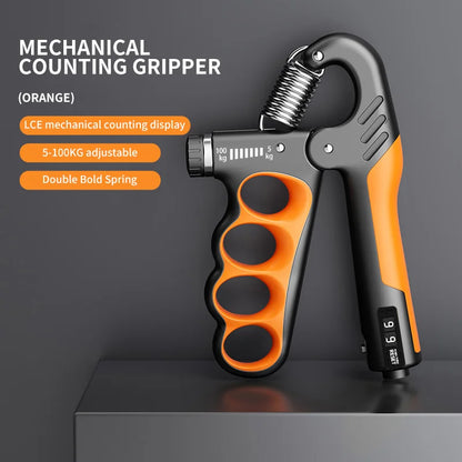 Ultimate Adjustable Grip Strengthener for Gym Training - Enhance Your Finger Rehabilitation and Build Stronger Arms with 5-100KG Resistance